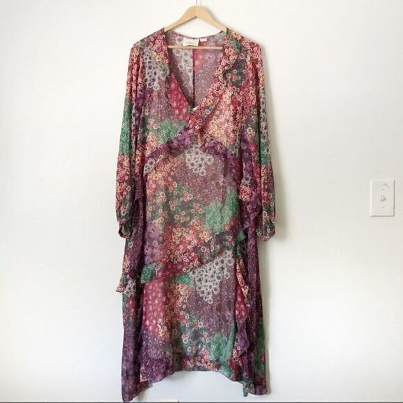 Anthropologie Sirena Ruffled Tunic Dress by Maeve - Picture 6 of 7